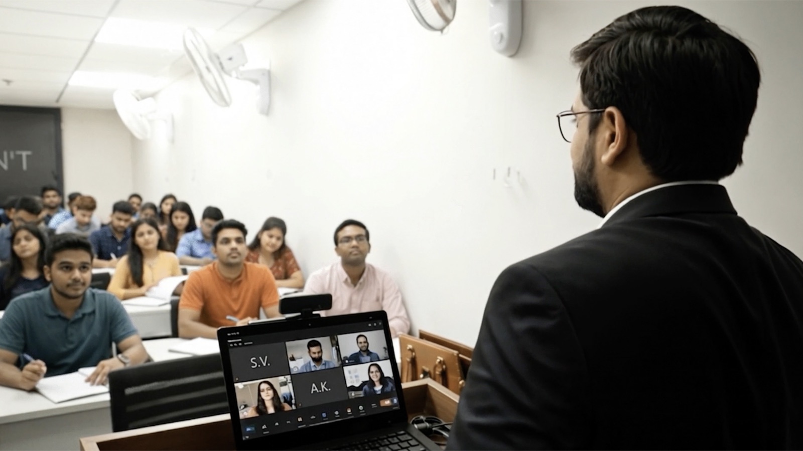 Hybrid learning — classroom + online